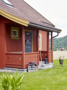 Varme og historiske farger til røde hus