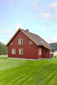 Varme og historiske farger til røde hus