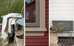 Benker og vindu malt med DRYGOLIN Nordic Extreme vindu og dør