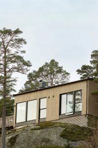 Hytte på fjelll beiset med Jotun TREBITT 9054 Naturlig Eldet