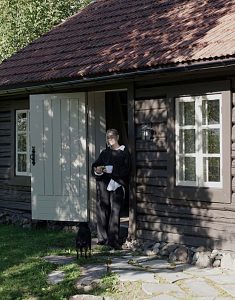 Sommerstue malt i 0175 Tjærebrun